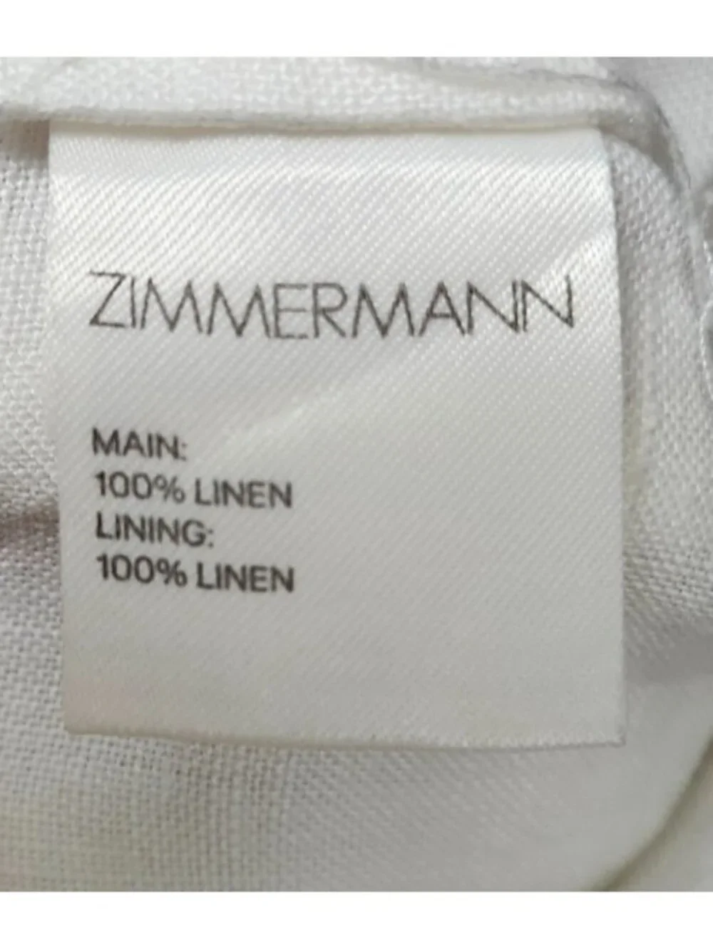 Zimmermann White Linen Lace Romper Playsuit Size 0 /US 4 Floral Embroidered Boho